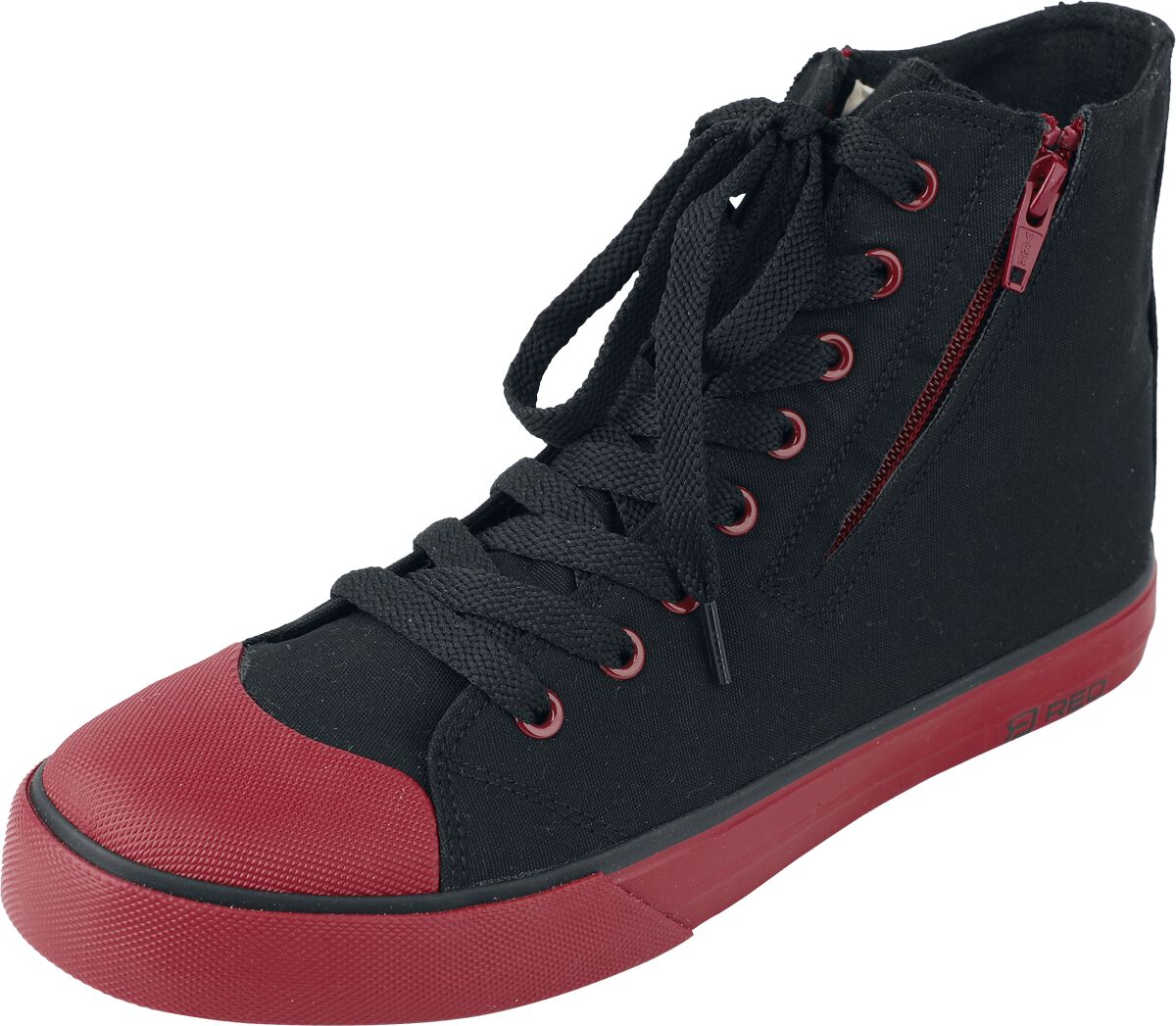 Sneakers Alte Di Red By Emp - Basic - EU37 A EU47 - Unisex - Nero/Rosso
