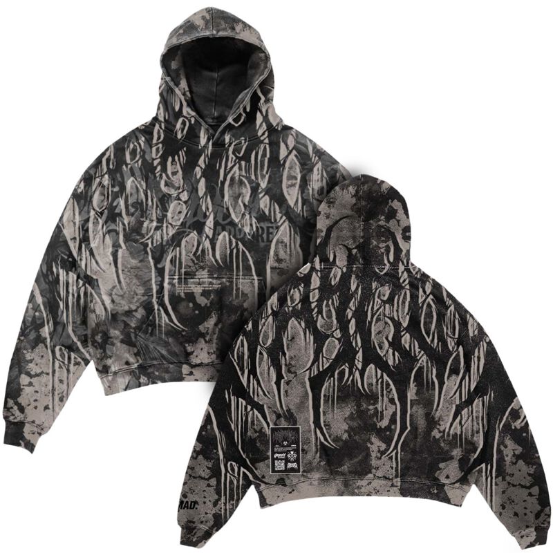 4255788312456 - Grimfall Heavy Oversized Sandstone Kapuzenpullover multicolor in L