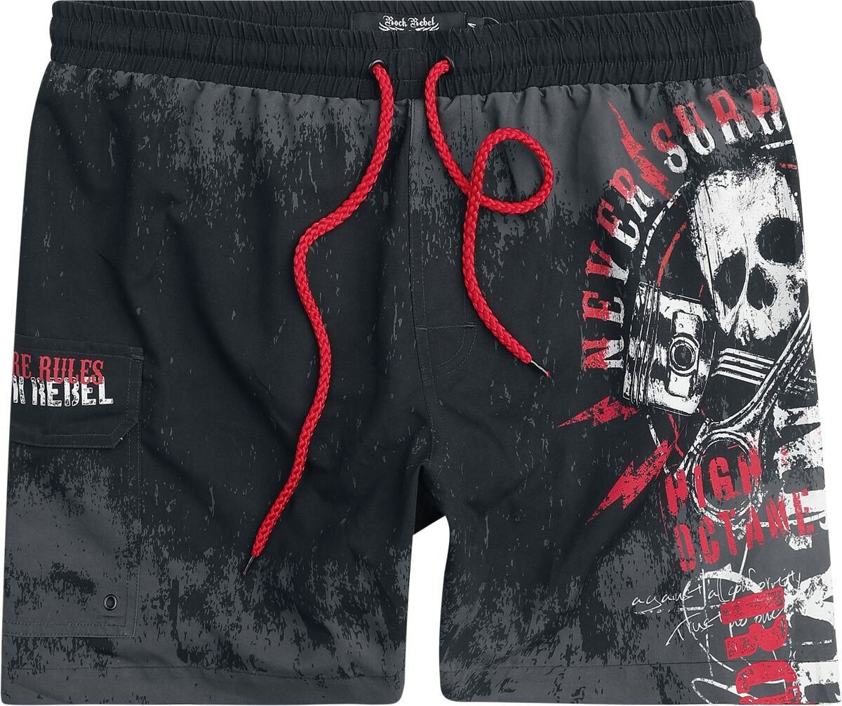 Rock Rebel By Emp Zwembroek - Free Spirit Zwemshorts - S Tot Xxl - Voor Mannen - Meerkleurig