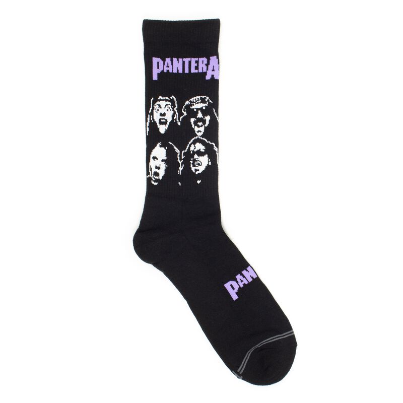 Pantera Socken - Crew - EU 40-46 - für Männer - Größe EU 40-46 - multicolor  - Lizenziertes Merchandise!