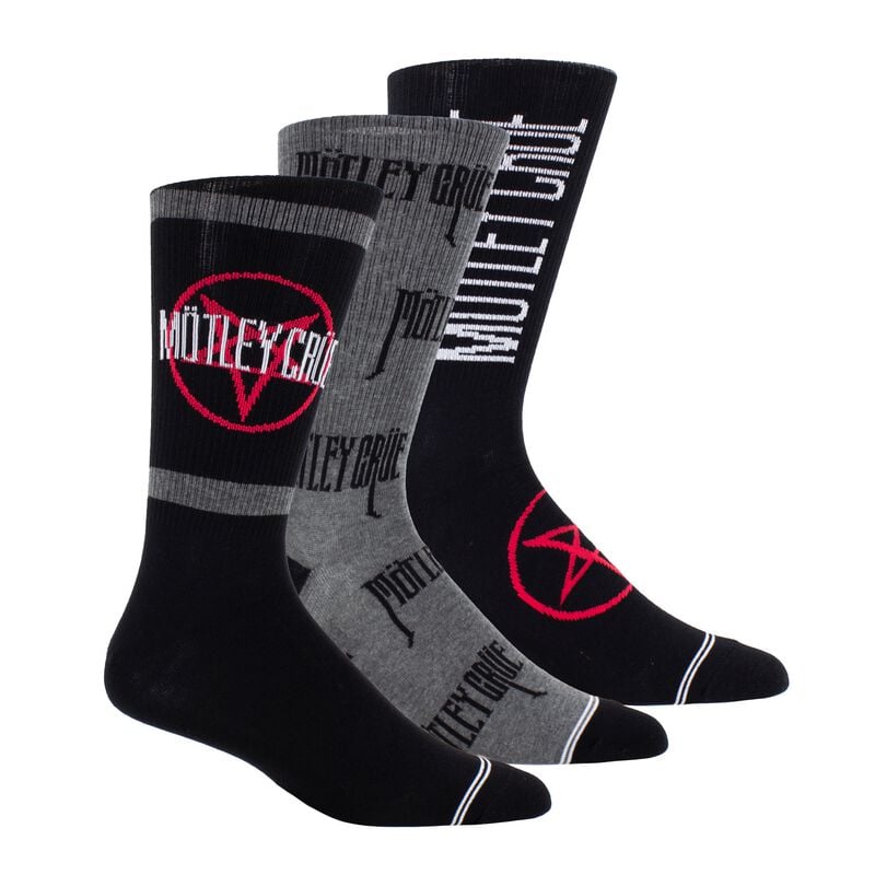 Mötley Crüe 3er Pack Giftbox Socks multicolour