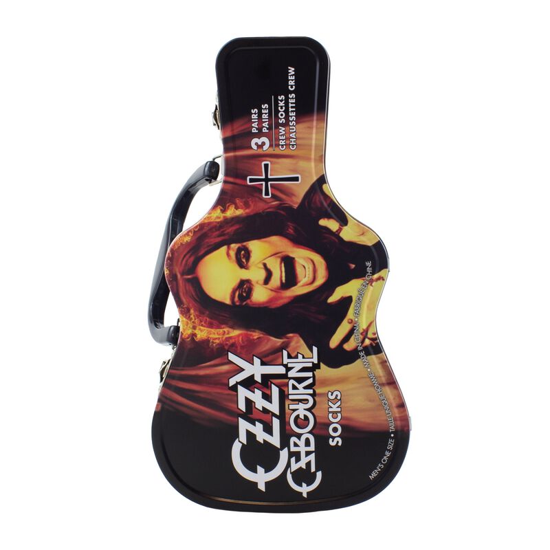Ozzy Osbourne Uomo Multicolore Calzini Di - Guitar Tinbox - Eu 40-46