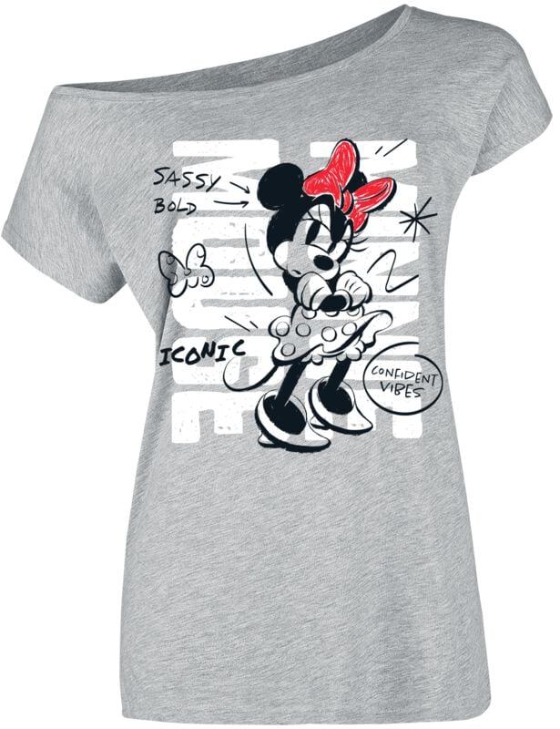 4069225052757 - Minnie Mouse T-Shirt grau in M
