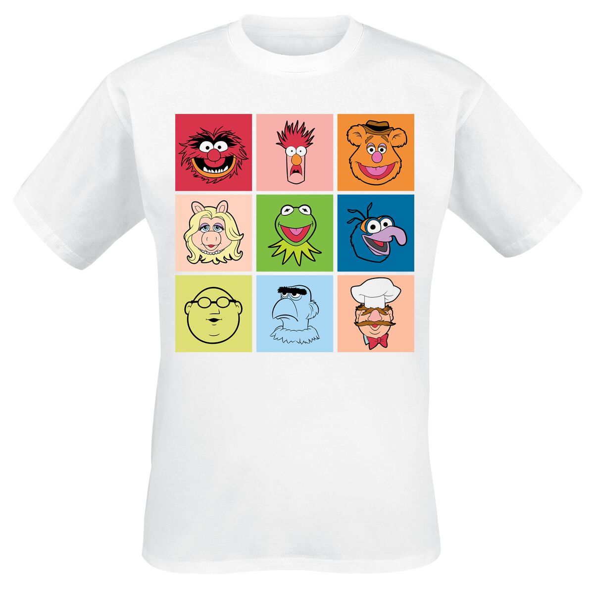 5056811571159 - Squares T-Shirt weiß in L