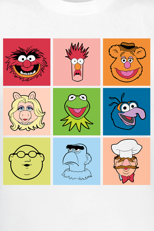 5056811571159 - Squares T-Shirt weiß in L