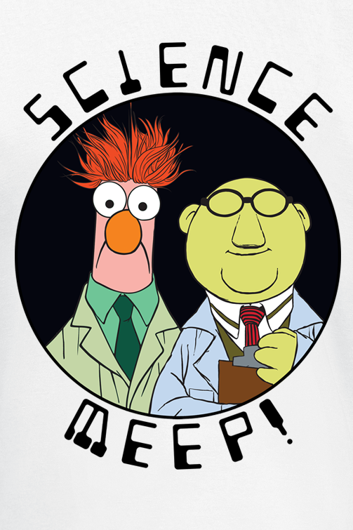 5056811571081 - Science Meep T-Shirt weiß in S