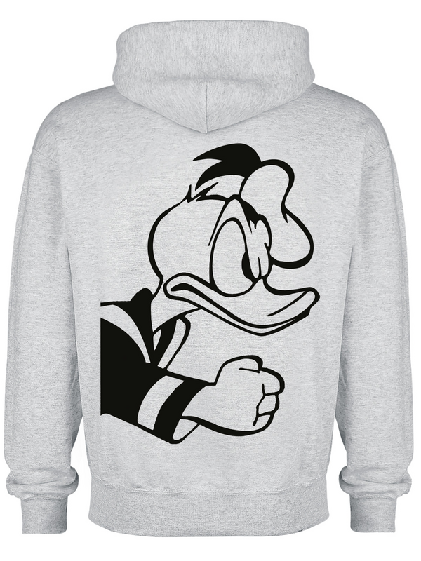 Thumbnail - Micky Maus Angry Donald Kapuzenpullover grau in S