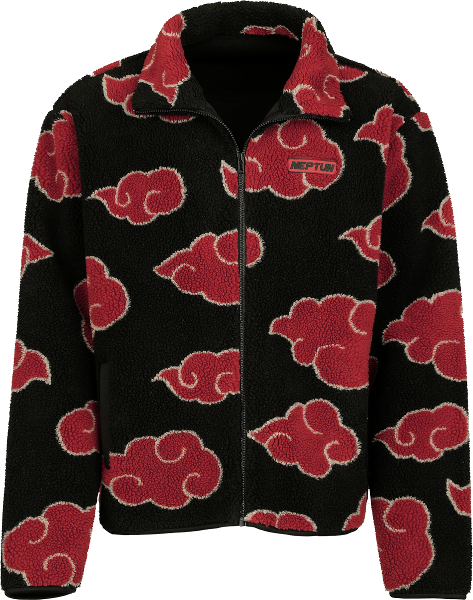 4262557540354 - Shippuden - Akatsuki Fleecejacke schwarz in 3XL