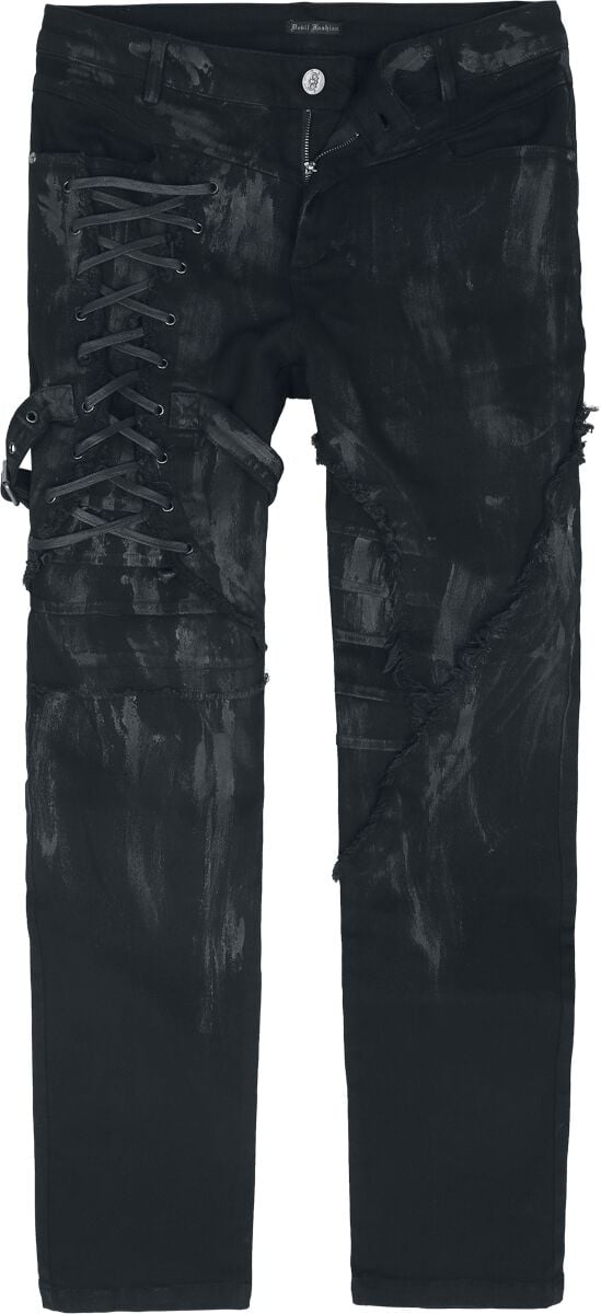 Devil Fashion - Gothic Jeans - Punk Mech Men's Pants - S bis XXL - für Männer - Größe S - schwarz