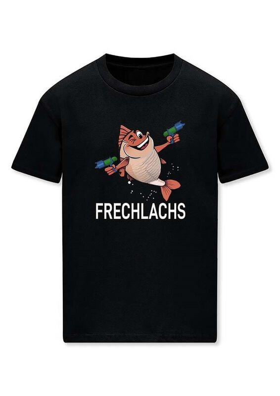 4068143381550 - Frechlachs T-Shirt schwarz in M