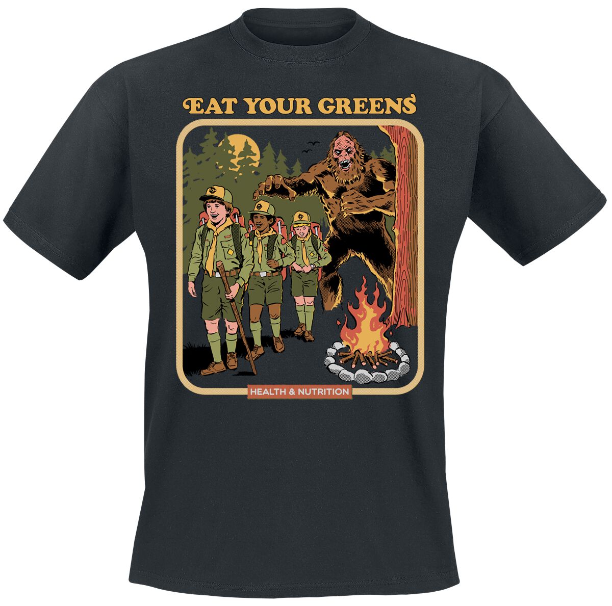 4068143379618 - Eat Your Greens T-Shirt schwarz in XXL