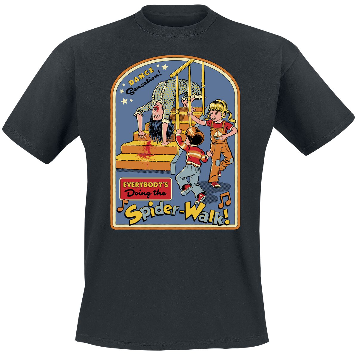 4068143379700 - Everyones Doing The Spiderwalk T-Shirt schwarz in XL