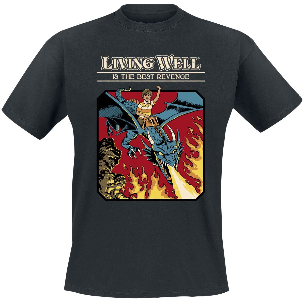 4068143379908 - Living Well T-Shirt schwarz in XL