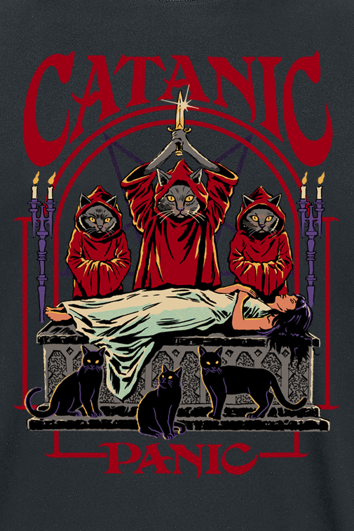 4068143380270 - Catanic Panic T-Shirt schwarz in 3XL