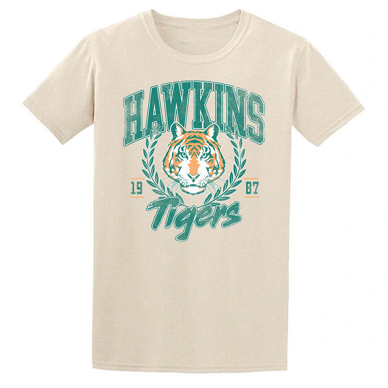 Stranger Things  T-Shirt - Hawkins Tigers - for Women - natural