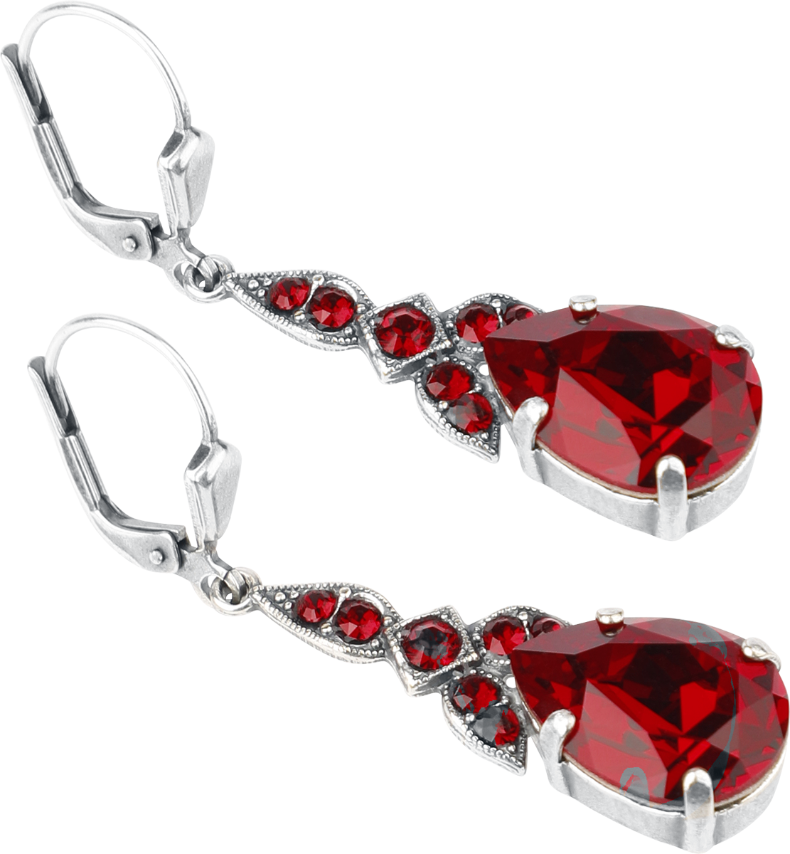 4250558403846 - Herzträne Ohrring silberfarben