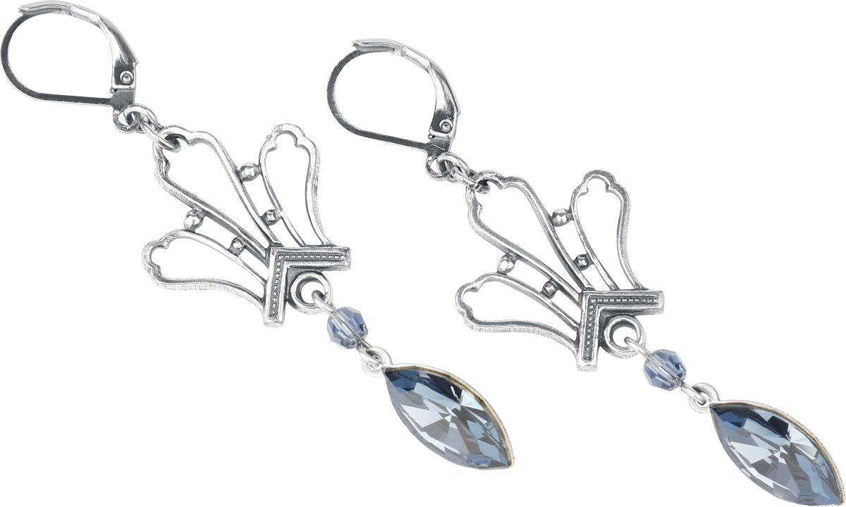 4250558403938 - Mitternachtsblüte Ohrring silberfarben