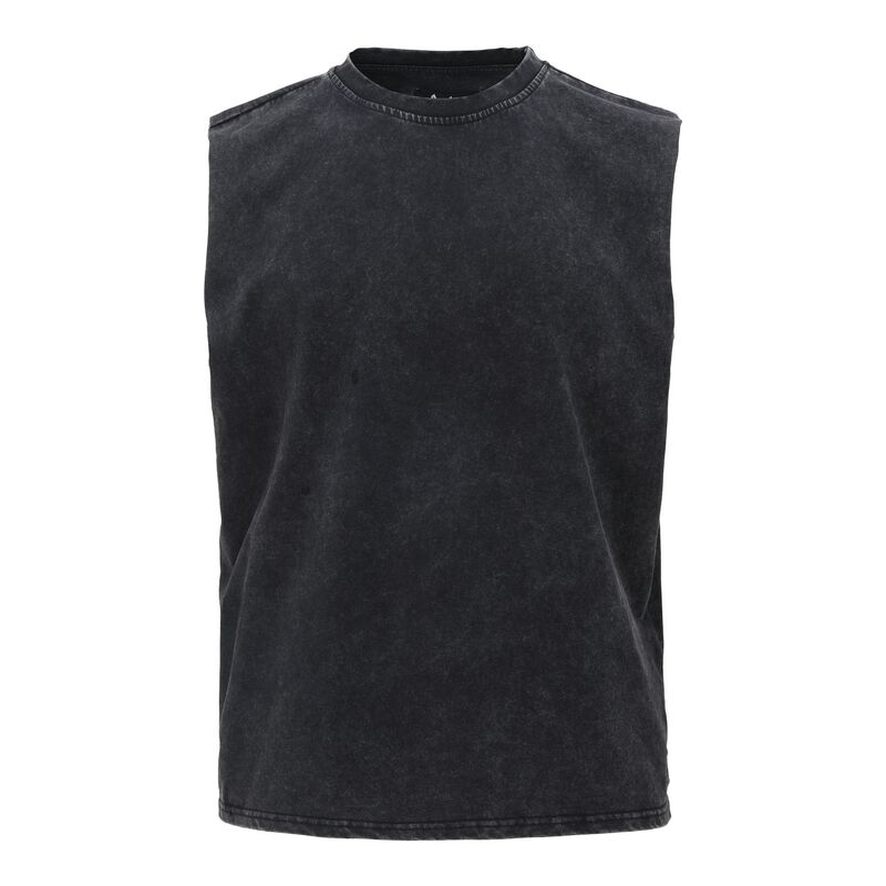 Forplay Tanktop - Washed Open Edge Tank Top - S Tot Xxl - Voor Mannen - Zwart