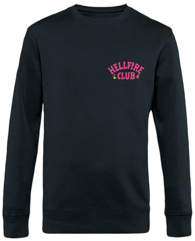 Stranger Things  Sweatshirt - Pink Hellfire Club - for Men - black