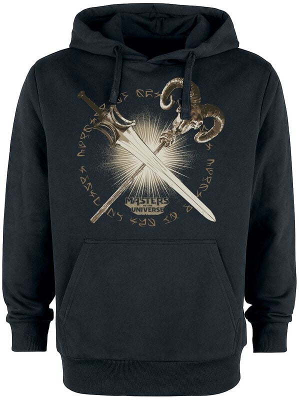 Sweat-shirt à capuche  de Masters Of The Universe - Épée de Pouvoir vs. Bâton du Chaos - M à 3XL - pour Homme - noir