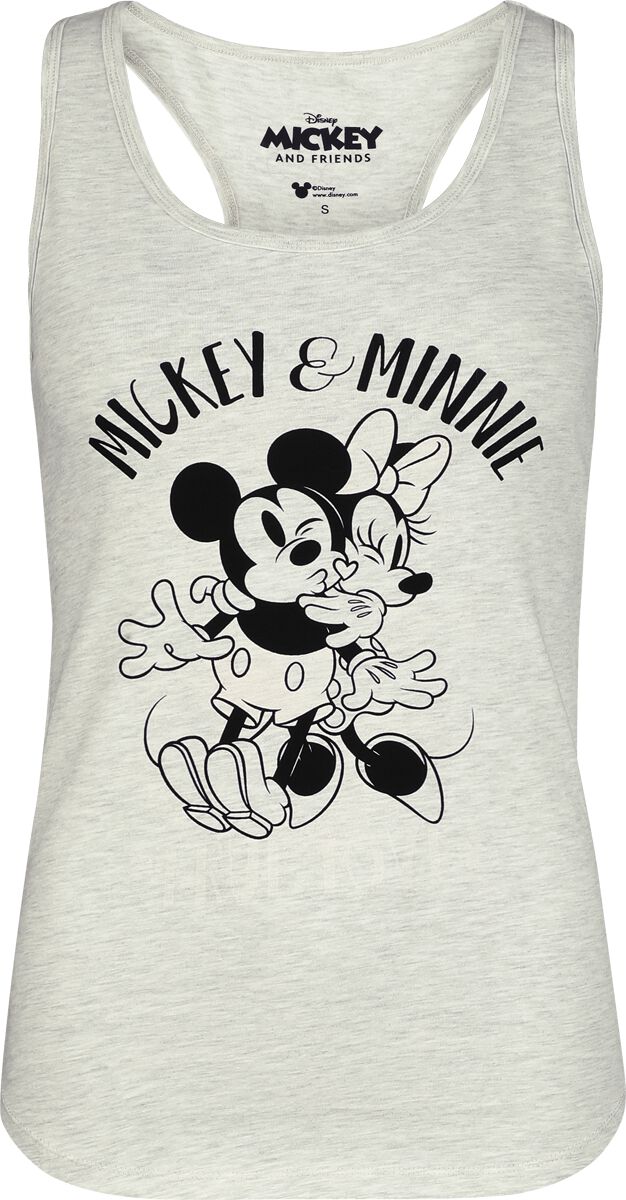 Levně Mickey & Minnie Mouse Micky - Portrait - UV Dámský top bílá