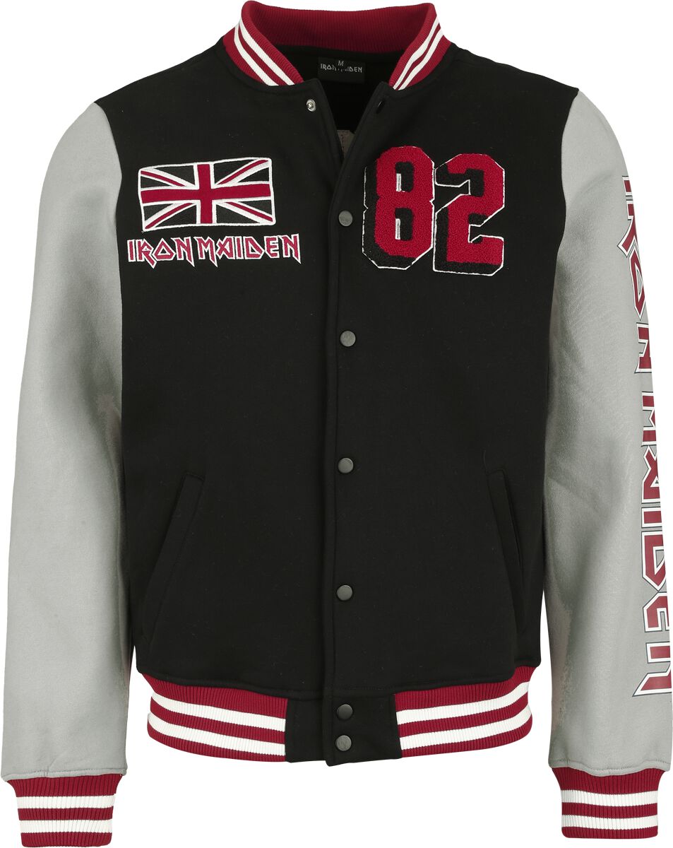 Veste Varsity  de Iron Maiden - The Number Of The Beast Varsity Jacket - S à 5XL - pour Homme - multicolore