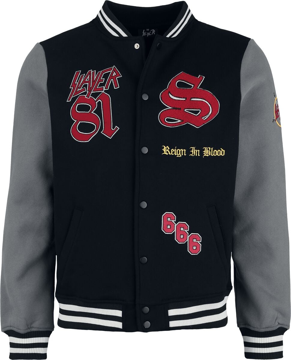 Slayer Reign In Blood Varsity Jacket Collegejacke multicolor in 3XL