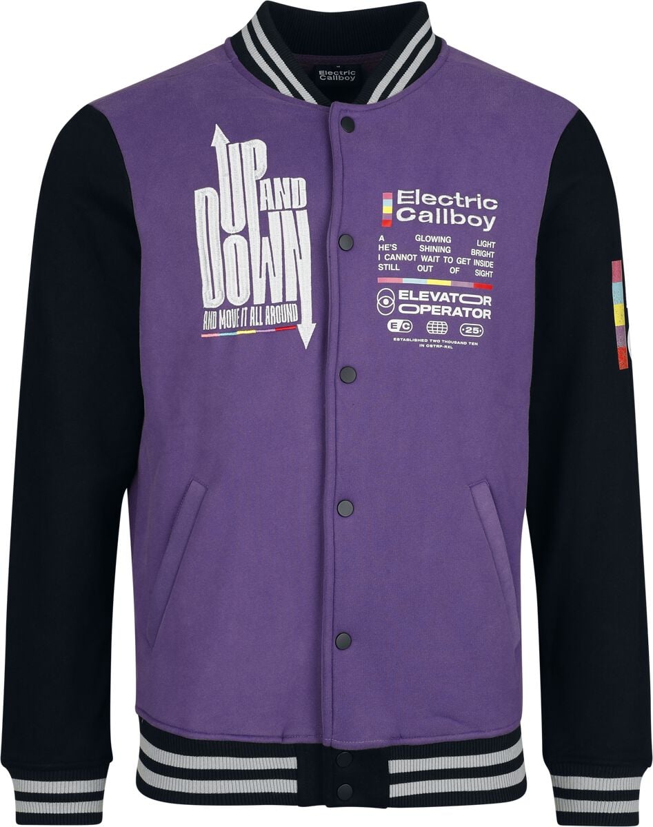 Electric Callboy Up and Down Varsity Jacket Collegejacke multicolor in XXL