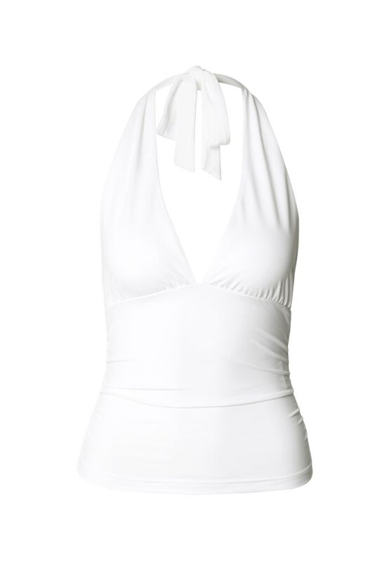 Urban Classics Ladies Polyamide Jersey Neckholder Top Neckholder weiß in L