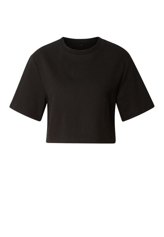 Urban Classics T-Shirt - Ladies Structured Jersey Cropped Tee - S bis XL - für Damen - Größe S - schwarz