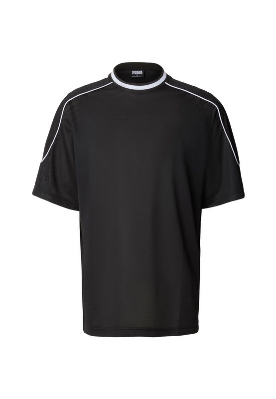 Oversize T-Shirt - Piping Mesh Oversized Tee - S bis 4XL - für Männer - Größe XL - schwarz - Männer - male