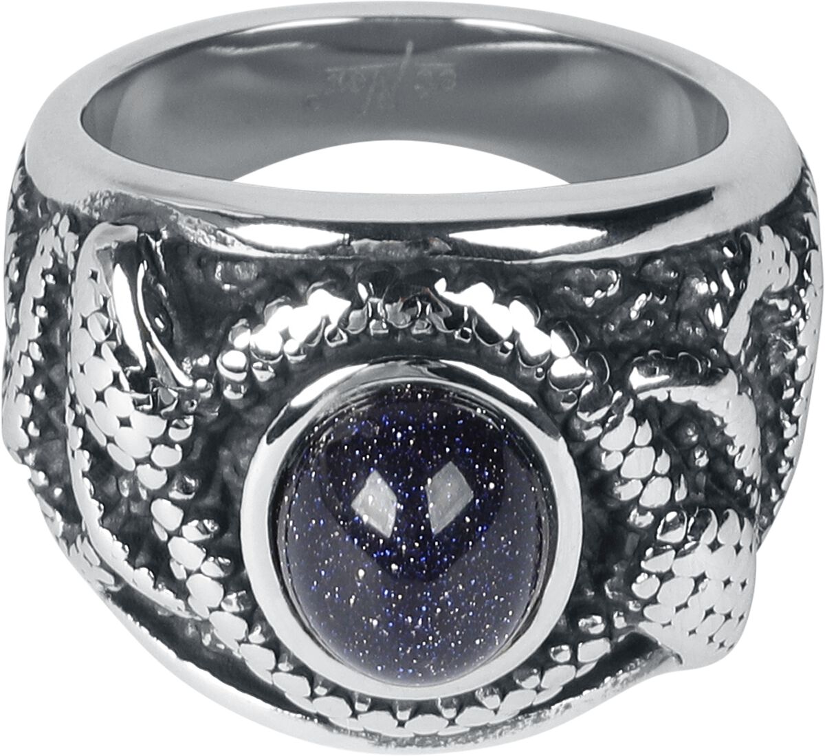 Ring  av etNox hard and heavy - Sparkling Snake sølvfarget