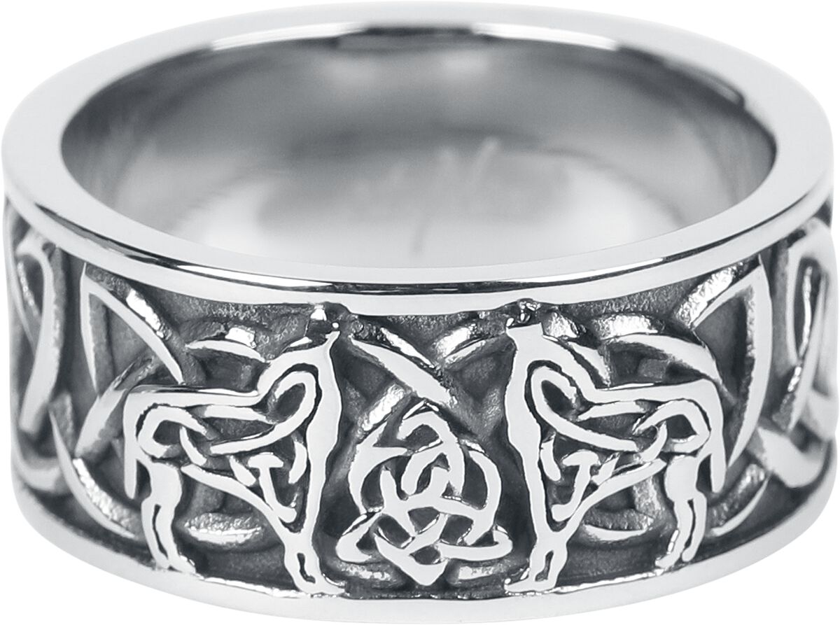 Anello  di etNox - Keltische Wölfe colore argento