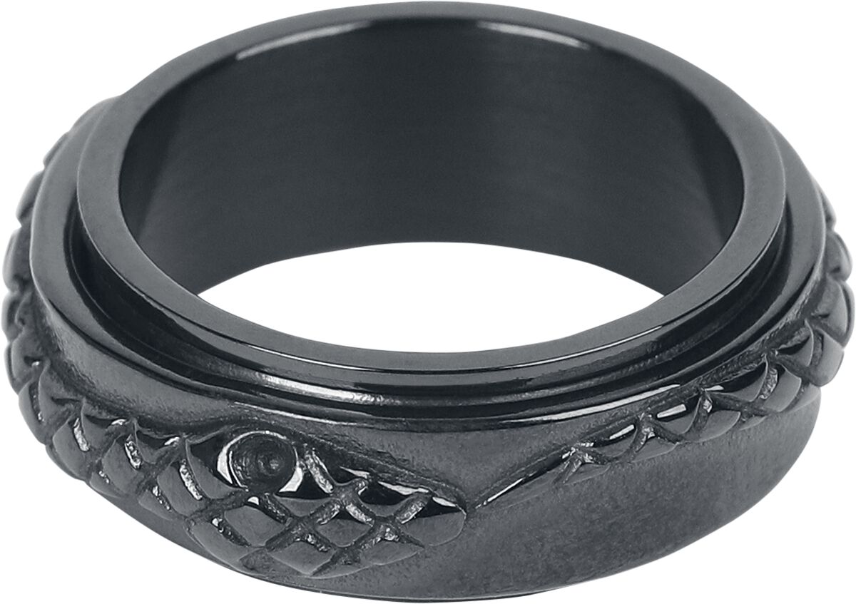 Ring Goth av etNox - Black Snake svart
