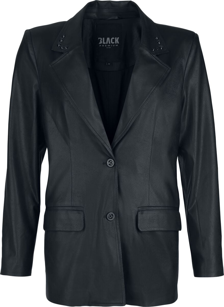 Black Premium by EMP Blazer - Essential - faux leather - S bis XXL - für Damen - Größe L - schwarz