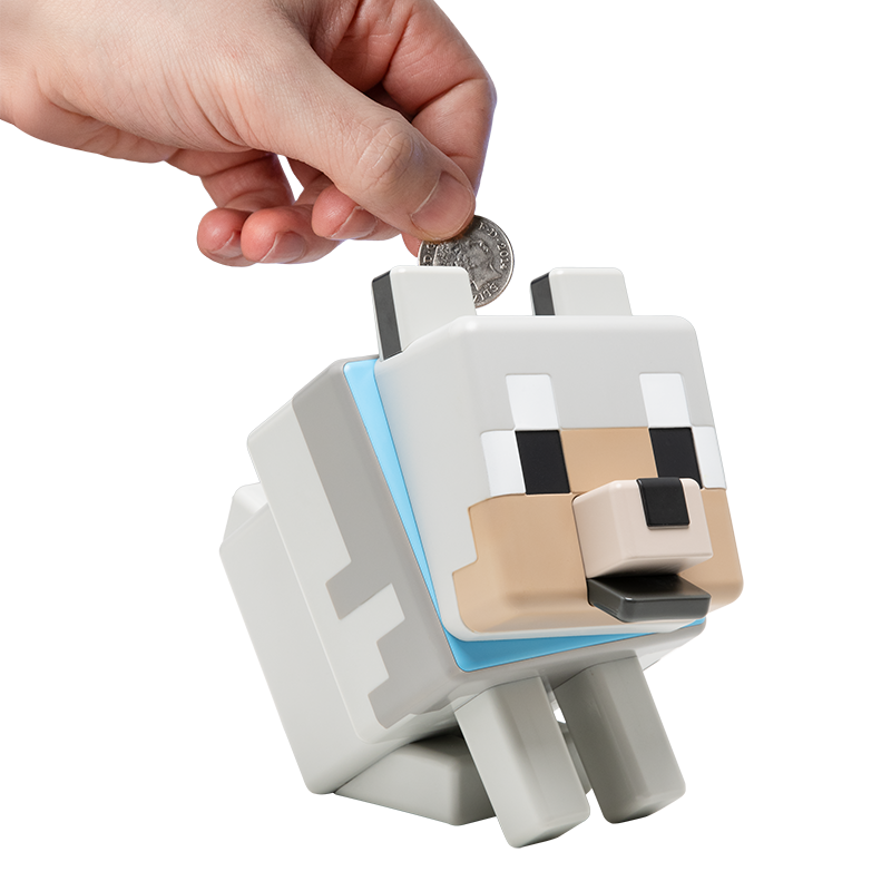 Thumbnail - Minecraft Wolf Money Bank Spardose multicolor