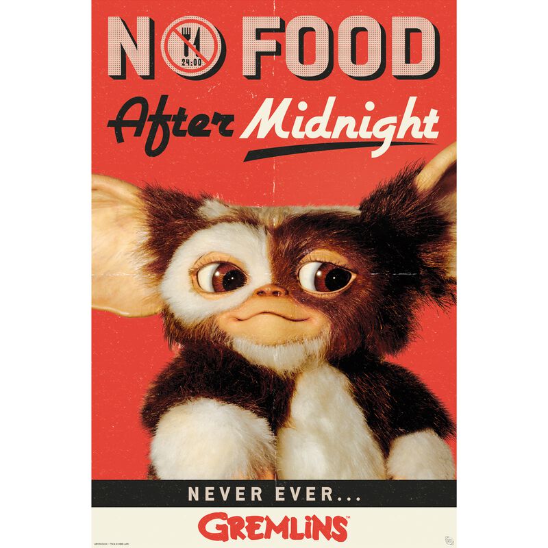 3665361165118 - NO Food after Midnight Poster multicolor