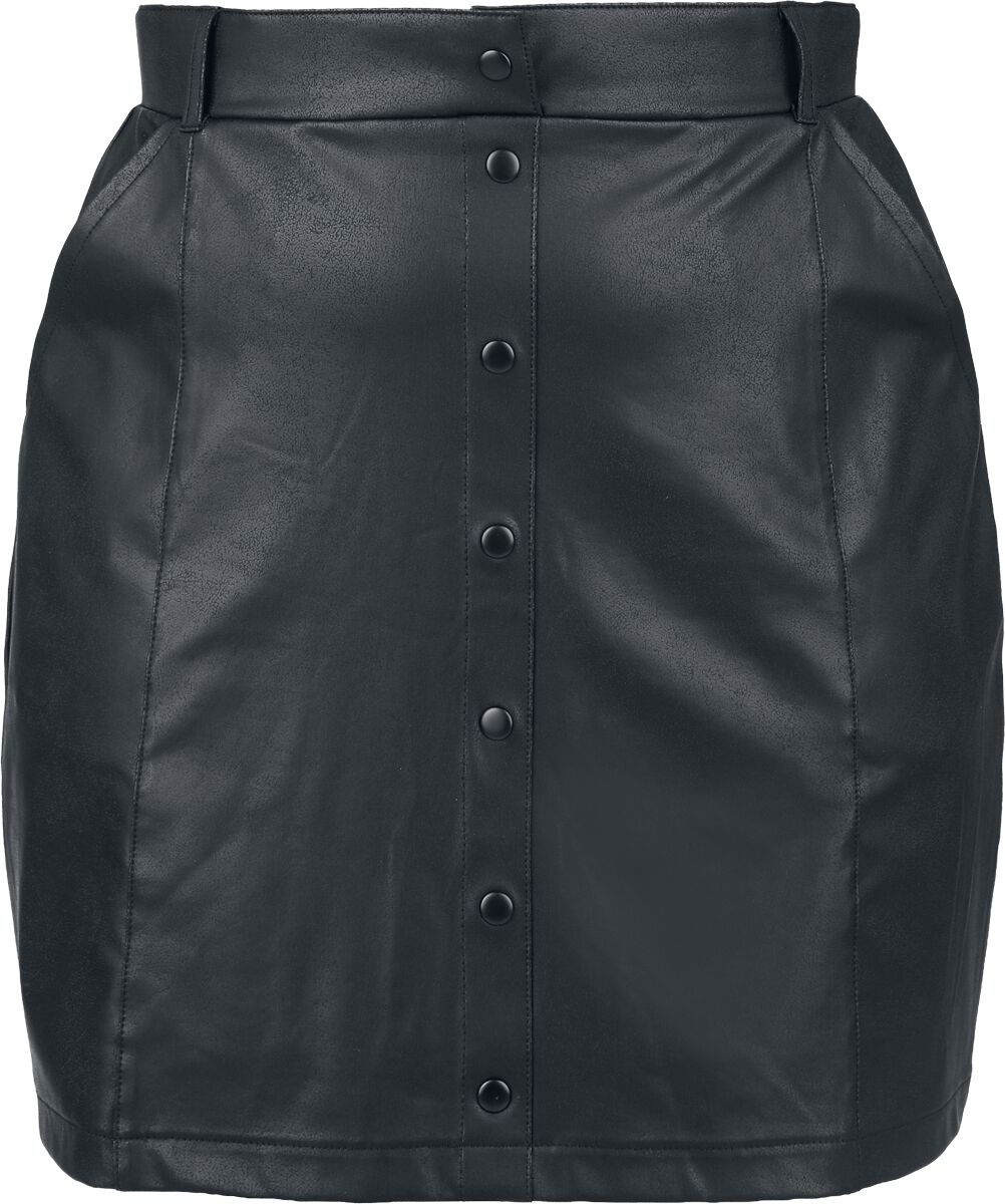 Black Premium by EMP Kort kjol - Essential - faux leather - S XXL - för Dam - svart