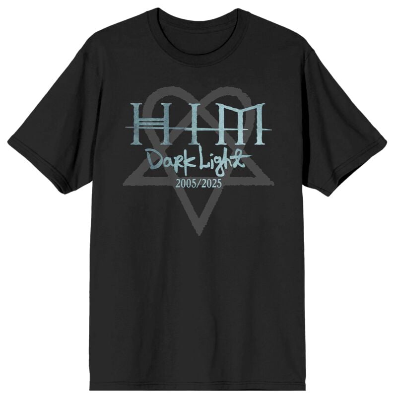 T-Shirt Di Him - Dark Light Tracklist - S A 4XL - Uomo - Nero