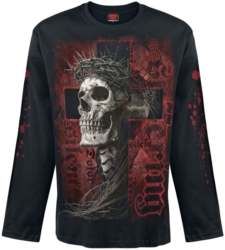 Spiral Langarmshirt - SILENT SUFFERING - Longsleeve - M bis XXL - für Männer - Größe XXL - schwarz