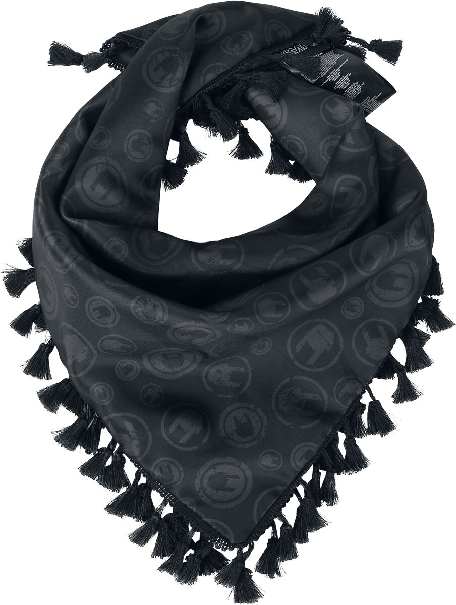 Tuch im Trachten Style von EMP Special Collection für Frauen in schwarz- Oktoberfest mal anders