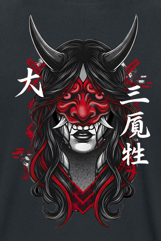 4068143431989 - Oni T-Shirt schwarz in 3XL