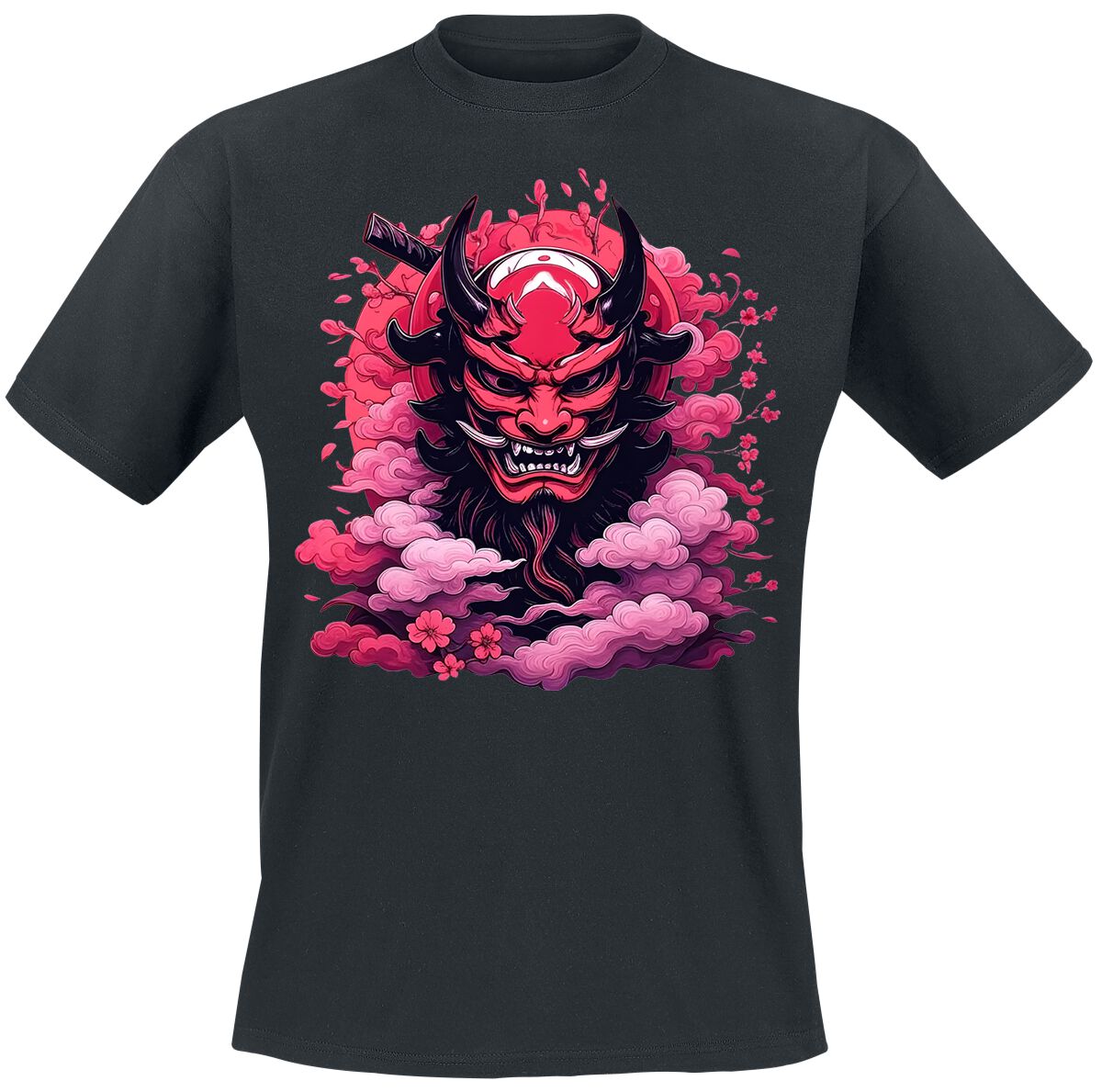 4068143432054 - Oni Mask T-Shirt schwarz in L