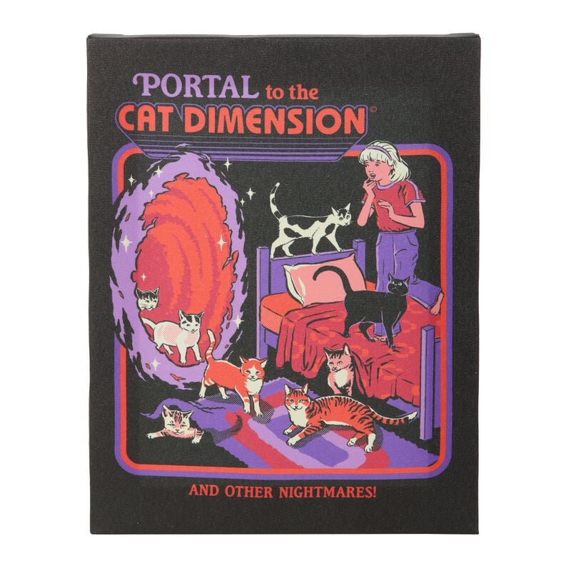 5056131171275 - The Cat Demension Leinwandbild multicolor