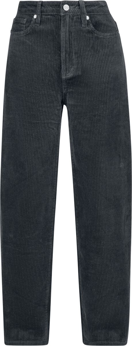 Black Premium by EMP Stoffhose - Essential - Loose Fit Corduroy Pants - W27L30 bis W31L30 - für Damen - Größe W27L30 - anthrazit