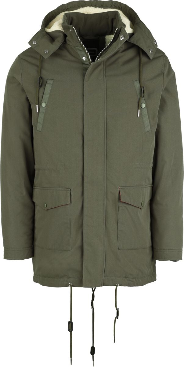 Winterjacke für Männer  oliv "Winter Harrington Coat" von RED by EMP