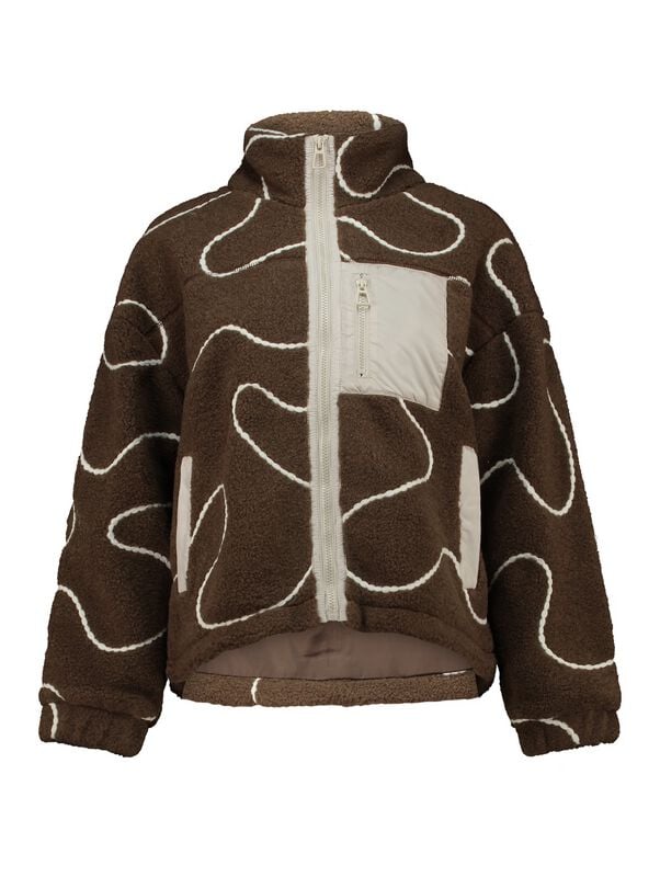 Hailys Fleecejacke - LS P JK AL44VA - XS bis XXL - für Damen - Größe XS - braun