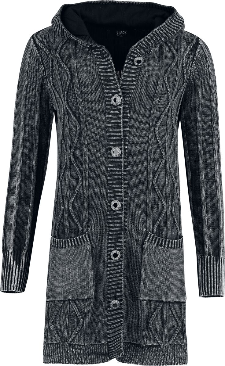 Black Premium by EMP Cardigan - Celtic fine lines - S tot XXL - voor Vrouwen - grijs