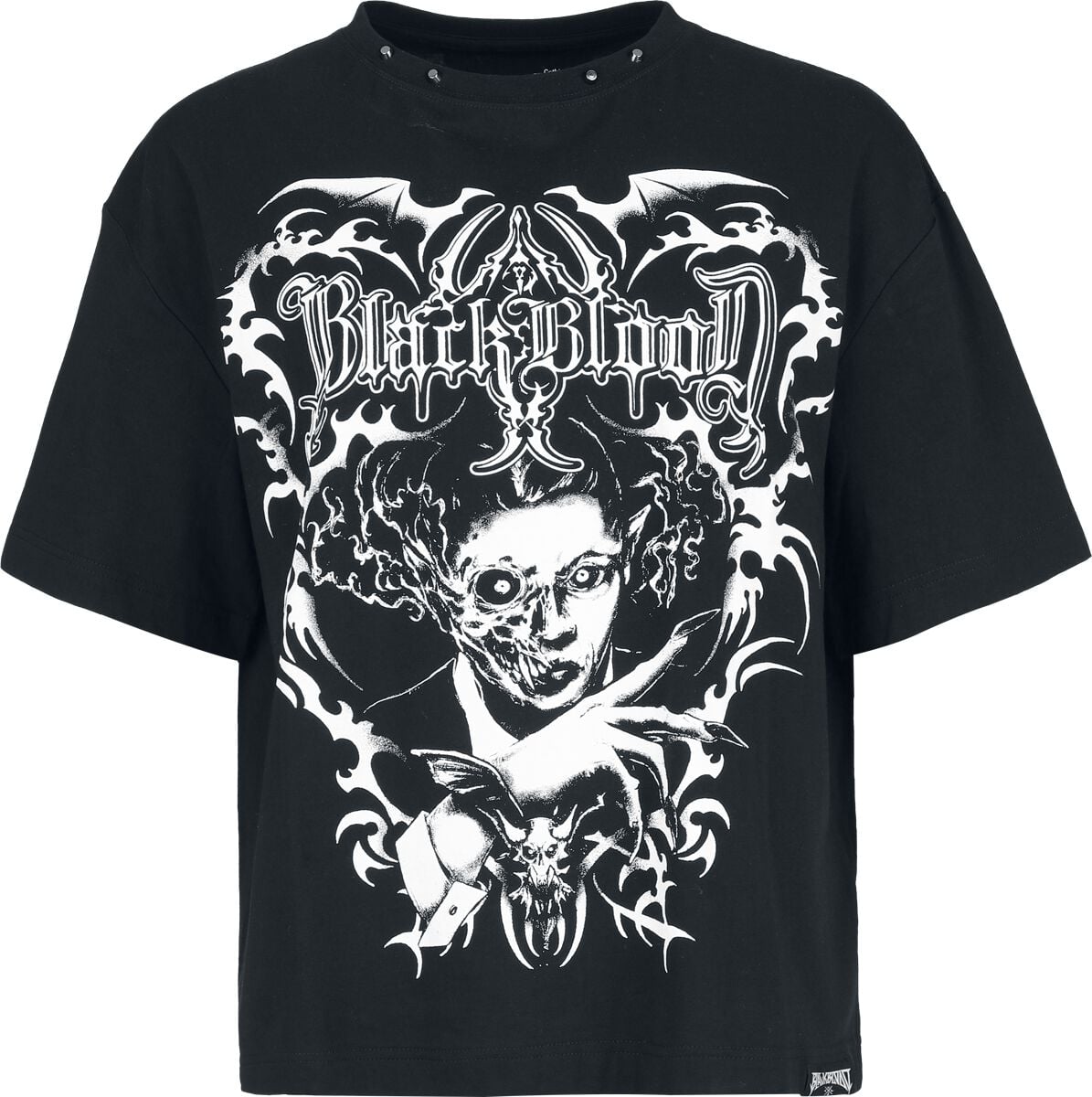 Black Blood by Gothicana - Gothic T-Shirt - Bloodsworn to Tepes - S bis XXL - für Männer - Größe S - schwarz