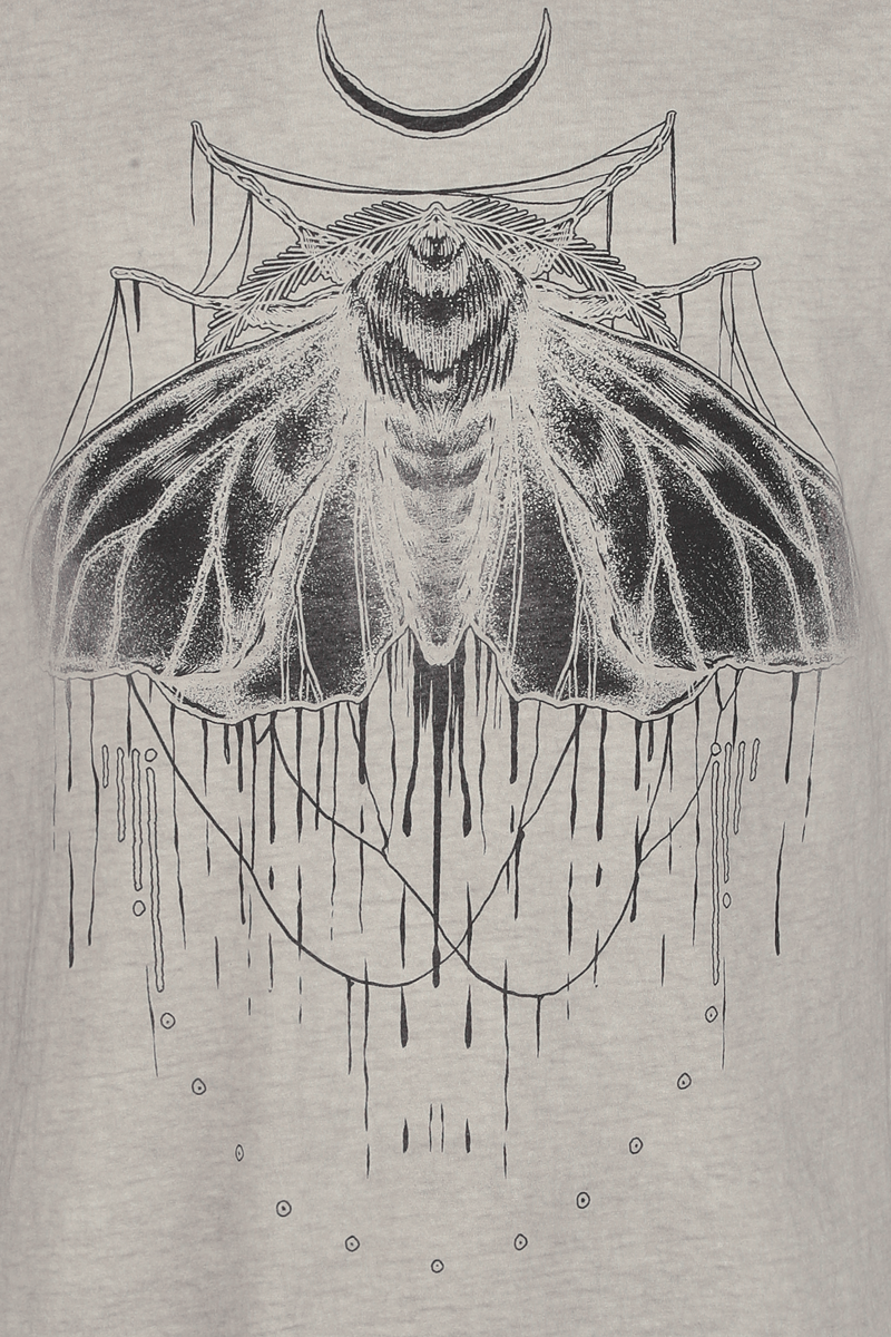 Thumbnail - Bad Omens Moth T-Shirt grau in XXL